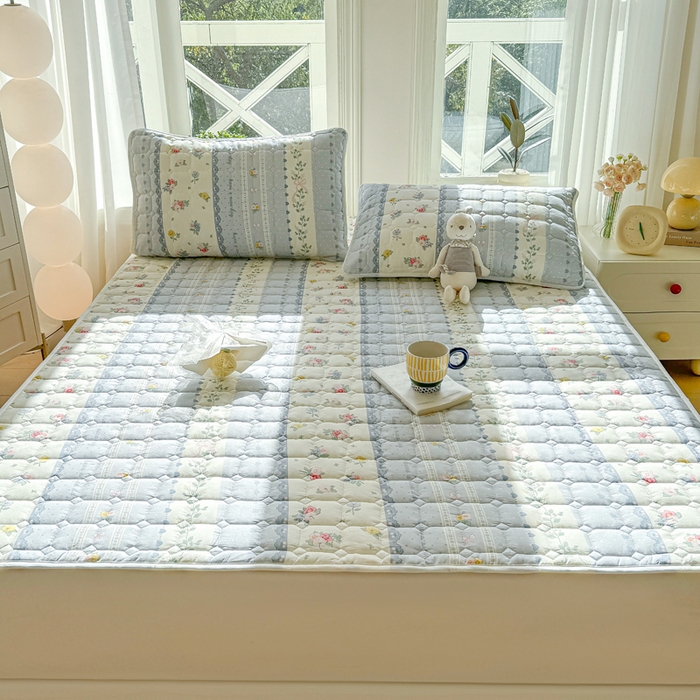 91家纺网 家纺一手货源 找家纺 萌飞 2024新款全棉棉花床垫 安暖入夏