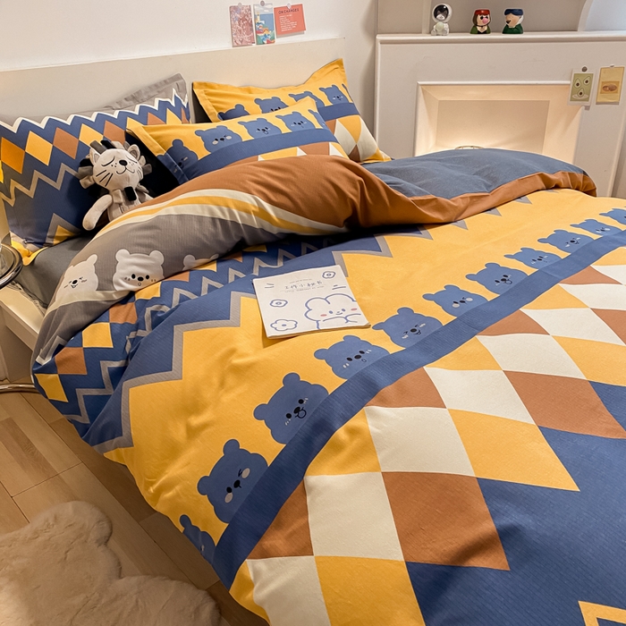 91家纺网 家纺一手货源 找家纺 （优质买家秀 热卖不断货）A类母婴级纯棉全棉磨毛四件套全棉纯棉全棉磨毛四件套百分百纯棉全棉磨毛四件套 卡曼