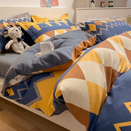 91家纺网 家纺一手货源 找家纺 （总）（优质买家秀 热卖不断货）A类母婴级纯棉全棉磨毛四件套全棉纯棉全棉磨毛四件套百分百纯棉全棉磨毛四件套