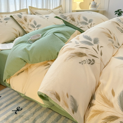 91家纺网 家纺一手货源 找家纺 （总）（优质买家秀 热卖不断货）A类母婴级纯棉全棉磨毛四件套全棉纯棉全棉磨毛四件套百分百纯棉全棉磨毛四件套