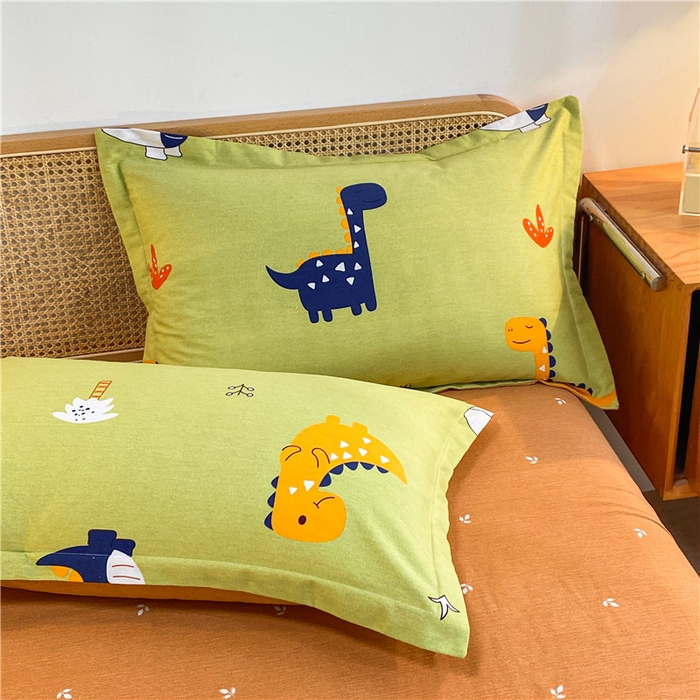 91家纺网 家纺一手货源 找家纺 （优质买家秀 热卖不断货）卡通A类母婴级纯棉全棉磨毛被套三件套全棉纯棉磨毛被套三件套纯棉全棉磨毛被套 恐龙乐园