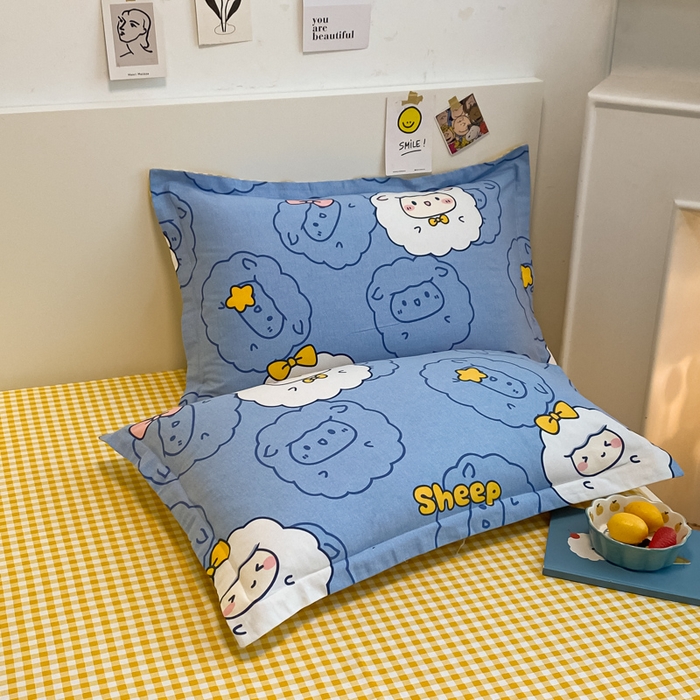 91家纺网 家纺一手货源 找家纺 （优质买家秀 热卖不断货）A类母婴级纯棉全棉磨毛四件套全棉纯棉全棉磨毛四件套百分百纯棉全棉磨毛四件套 快乐羊