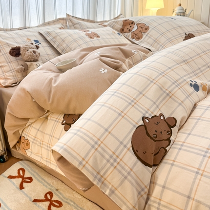 91家纺网 家纺一手货源 找家纺 （总）（优质买家秀 热卖不断货）A类母婴级纯棉全棉磨毛四件套全棉纯棉全棉磨毛四件套百分百纯棉全棉磨毛四件套