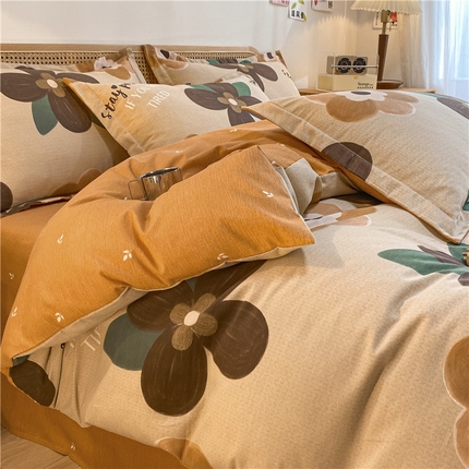 91家纺网 家纺一手货源 找家纺 （优质买家秀 热卖不断货）A类母婴级纯棉全棉磨毛四件套全棉纯棉全棉磨毛四件套百分百纯棉全棉磨毛四件套 奈雪