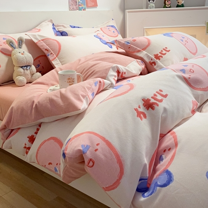 91家纺网 家纺一手货源 找家纺 （总）（优质买家秀 热卖不断货）A类母婴级纯棉全棉磨毛四件套全棉纯棉全棉磨毛四件套百分百纯棉全棉磨毛四件套