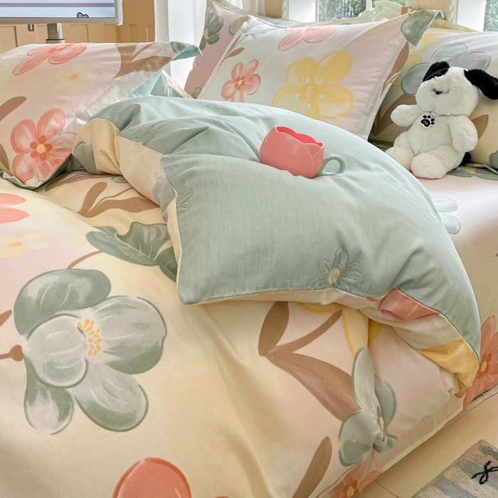 91家纺网 家纺一手货源 找家纺 （总）莱通家纺 2025春夏新款12868印花四件套