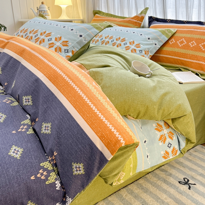 91家纺网 家纺一手货源 找家纺 （优质买家秀 热卖不断货）A类母婴级纯棉全棉磨毛四件套全棉纯棉全棉磨毛四件套百分百纯棉全棉磨毛四件套 罗威