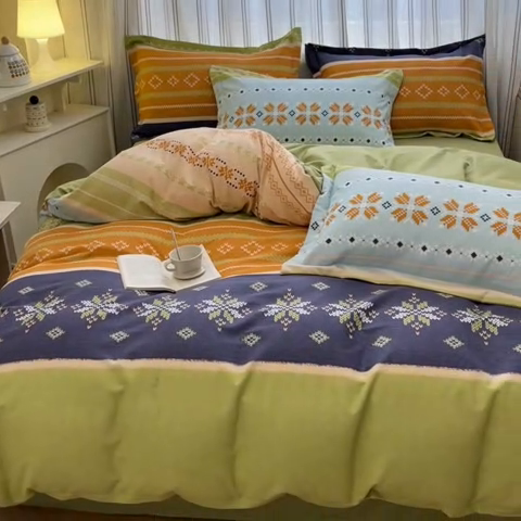 91家纺网 家纺一手货源 找家纺 （优质买家秀 热卖不断货）A类母婴级纯棉全棉磨毛四件套全棉纯棉全棉磨毛四件套百分百纯棉全棉磨毛四件套 罗威