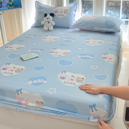 91家纺网 家纺一手货源 找家纺 （总）莱通家纺 2025春夏新款12868印花单床笠（预留缩水±5公分，商家提供买家秀）