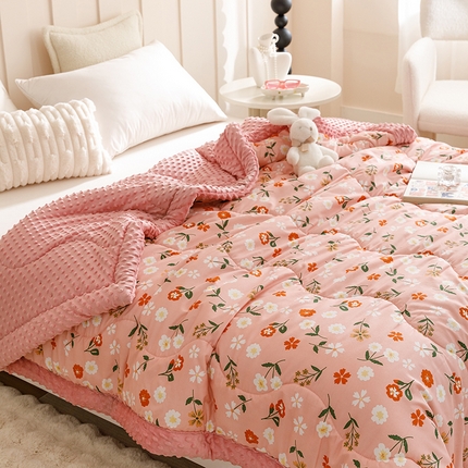 91家纺网 家纺一手货源 找家纺 （总）悦兴家纺 2024新款安抚豆豆被豆豆毯婴儿盖毯春秋冬款加厚宝宝儿童小被子四季幼儿园-安抚豆豆被（含买家秀）