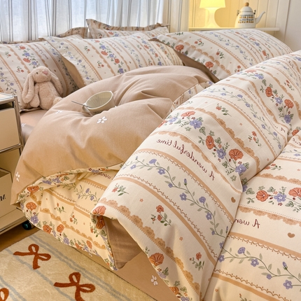 91家纺网 家纺一手货源 找家纺 （总）（优质买家秀 热卖不断货）A类母婴级纯棉全棉磨毛四件套全棉纯棉全棉磨毛四件套百分百纯棉全棉磨毛四件套