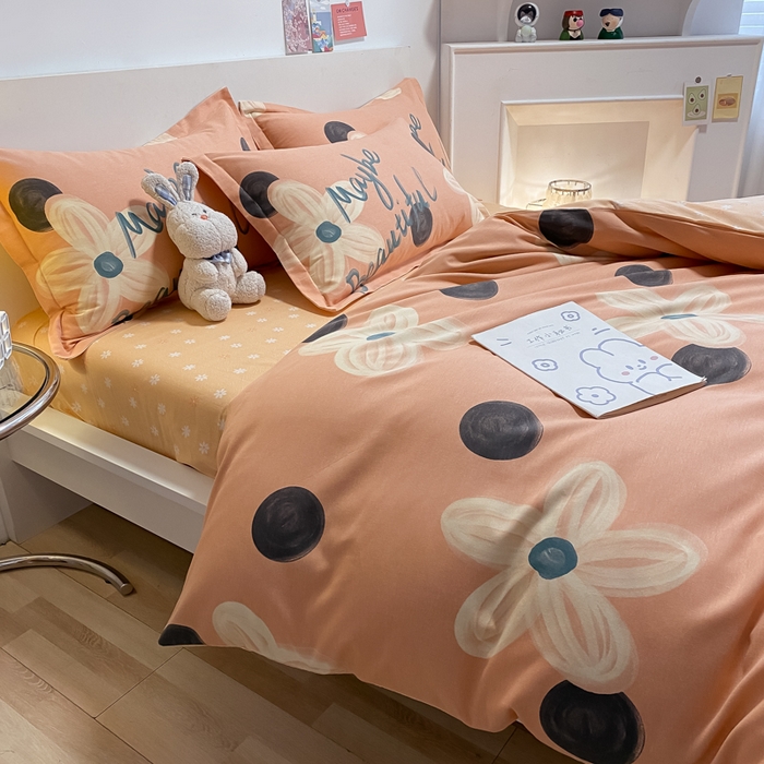 91家纺网 家纺一手货源 找家纺 （优质买家秀 热卖不断货）卡通A类母婴级纯棉全棉磨毛被套三件套全棉纯棉磨毛被套三件套纯棉全棉磨毛被套 陌上花开