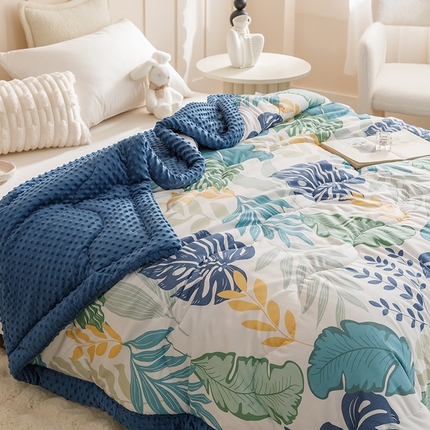 91家纺网 家纺一手货源 找家纺 （总）悦兴家纺 2024新款安抚豆豆被豆豆毯婴儿盖毯春秋冬款加厚宝宝儿童小被子四季幼儿园-安抚豆豆被（含买家秀）