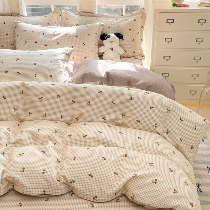 91家纺网 家纺一手货源 找家纺 莱通家纺 2025春夏新款12868印花四件套 樱姿