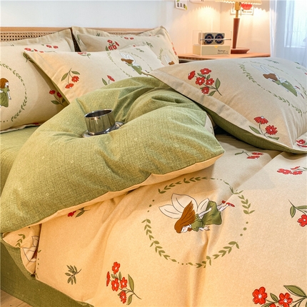 91家纺网 家纺一手货源 找家纺 （总）（优质买家秀 热卖不断货）A类母婴级纯棉全棉磨毛四件套全棉纯棉全棉磨毛四件套百分百纯棉全棉磨毛四件套