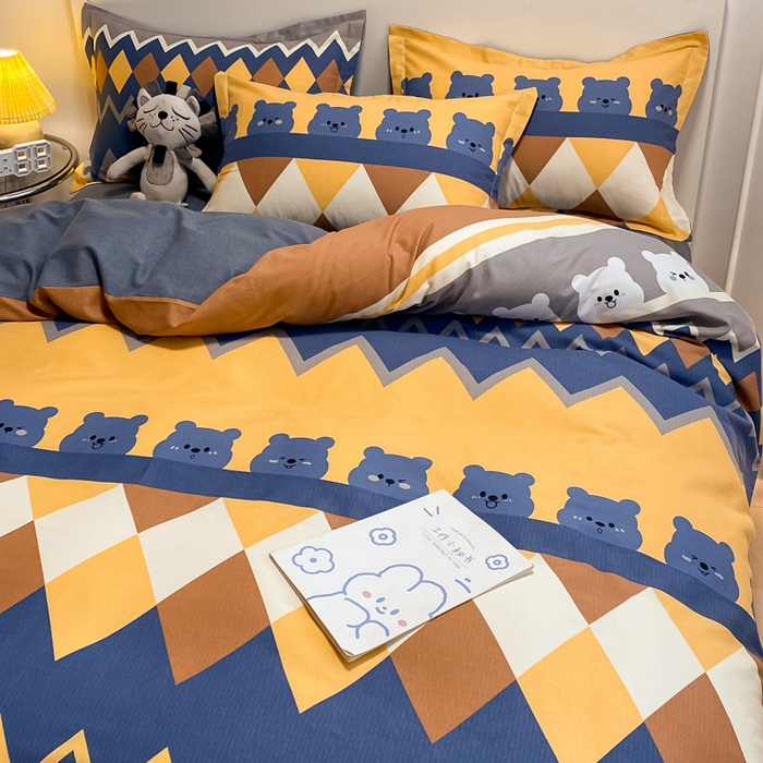 91家纺网 家纺一手货源 找家纺 （优质买家秀 热卖不断货）A类母婴级纯棉全棉磨毛四件套全棉纯棉全棉磨毛四件套百分百纯棉全棉磨毛四件套 卡曼