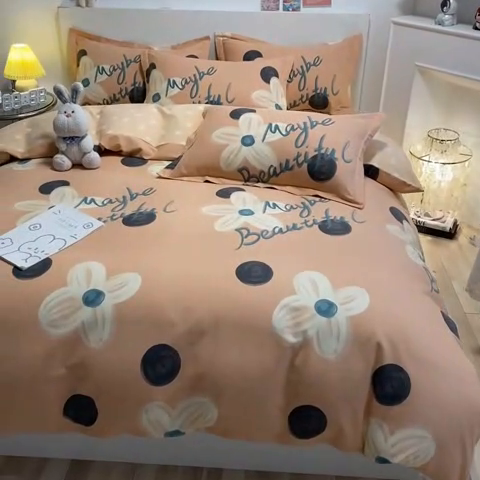 91家纺网 家纺一手货源 找家纺 （优质买家秀 热卖不断货）A类母婴级纯棉全棉磨毛四件套全棉纯棉全棉磨毛四件套百分百纯棉全棉磨毛四件套 陌上花开