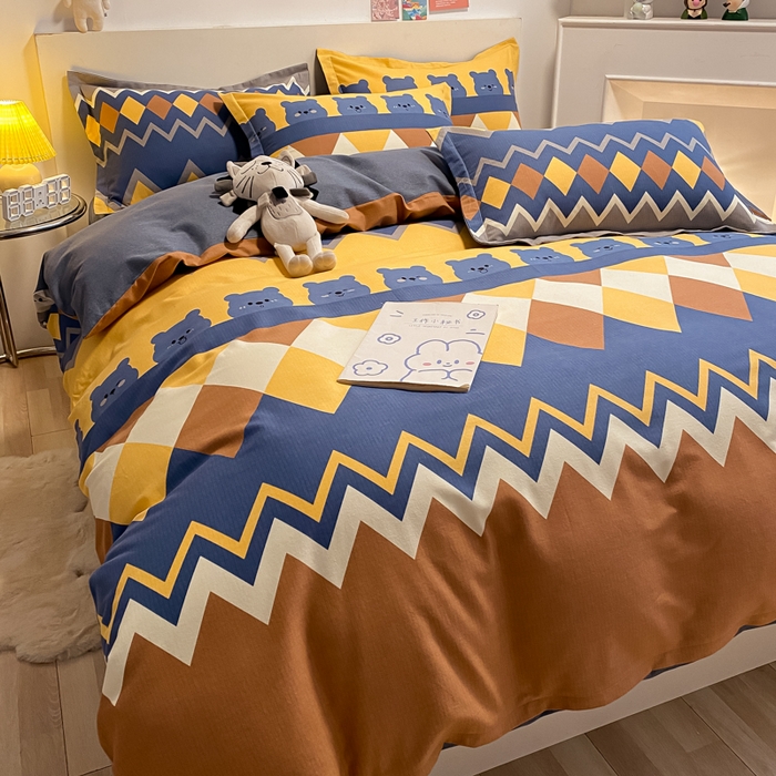 91家纺网 家纺一手货源 找家纺 （优质买家秀 热卖不断货）A类母婴级纯棉全棉磨毛四件套全棉纯棉全棉磨毛四件套百分百纯棉全棉磨毛四件套 卡曼