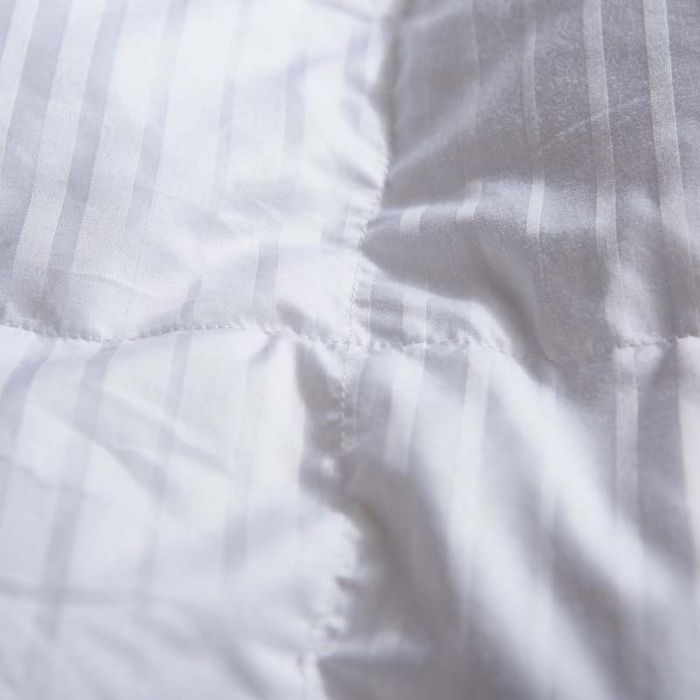 91家纺网 家纺一手货源 找家纺 御眠纺羽绒被壳 2025新款全棉贡缎条纹羽绒被壳-条纹 白色