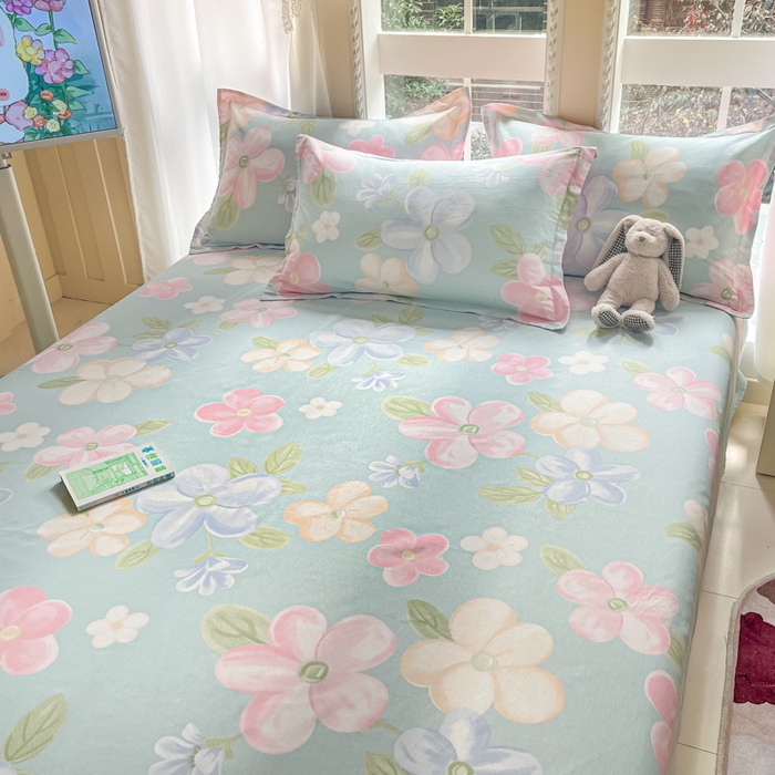 91家纺网 家纺一手货源 找家纺 莱通家纺 2025春夏新款12868印花单床单 安可