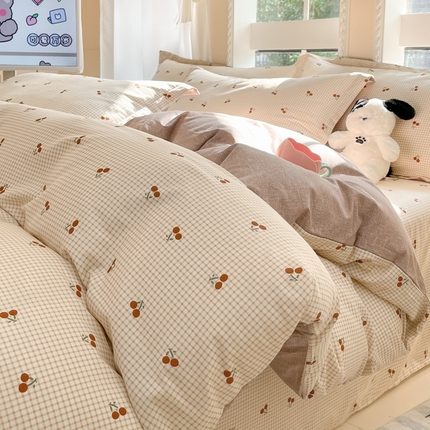 91家纺网 家纺一手货源 找家纺 （总）莱通家纺 2025春夏新款12868印花单被套（预留缩水±5公分，商家提供买家秀）