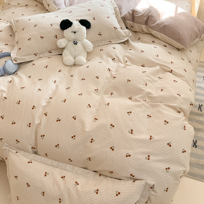 91家纺网 家纺一手货源 找家纺 莱通家纺 2025春夏新款12868印花四件套 樱姿