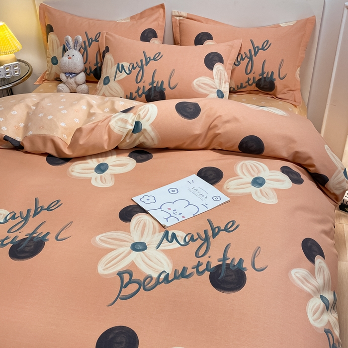 91家纺网 家纺一手货源 找家纺 （优质买家秀 热卖不断货）A类母婴级纯棉全棉磨毛四件套全棉纯棉全棉磨毛四件套百分百纯棉全棉磨毛四件套 陌上花开