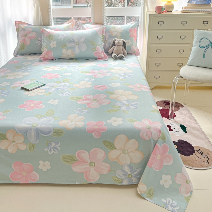 91家纺网 家纺一手货源 找家纺 莱通家纺 2025春夏新款12868印花单床单 安可