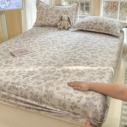 91家纺网 家纺一手货源 找家纺 （总）莱通家纺 2025春夏新款12868印花单床笠（预留缩水±5公分，商家提供买家秀）