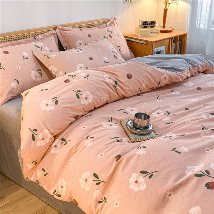 91家纺网 家纺一手货源 找家纺 （优质买家秀 热卖不断货）A类母婴级纯棉全棉磨毛四件套全棉纯棉全棉磨毛四件套百分百纯棉全棉磨毛四件套 花蜜