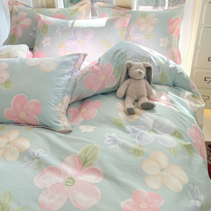 91家纺网 家纺一手货源 找家纺 莱通家纺 2025春夏新款12868印花四件套 安可