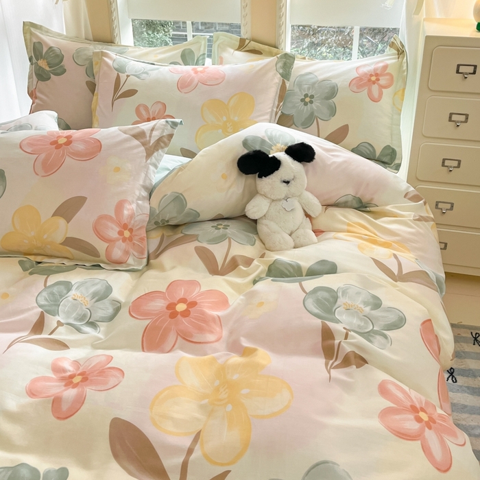 91家纺网 家纺一手货源 找家纺 （总）莱通家纺 2025春夏新款12868印花四件套