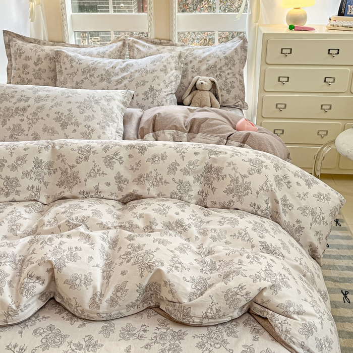 91家纺网 家纺一手货源 找家纺 莱通家纺 2025春夏新款12868印花四件套 摩菲