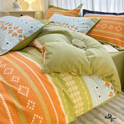 （优质买家秀 热卖不断货）卡通A类母婴级纯棉全棉磨毛被套三件套全棉纯棉磨毛被套三件套纯棉全棉磨毛被套 罗威