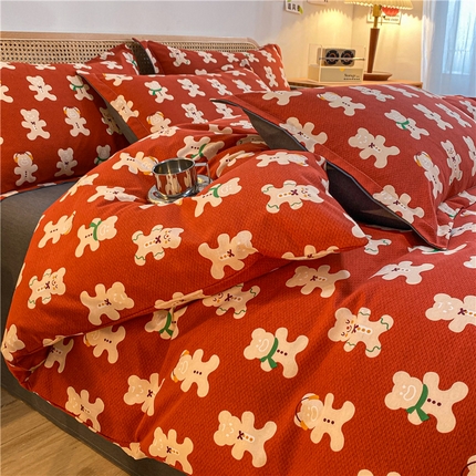 91家纺网 家纺一手货源 找家纺 （总）（优质买家秀 热卖不断货）A类母婴级纯棉全棉磨毛四件套全棉纯棉全棉磨毛四件套百分百纯棉全棉磨毛四件套