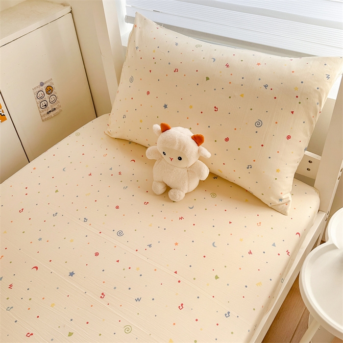 91家纺网 家纺一手货源 找家纺 多品家纺 2025新款超柔水洗棉ins风学生宿舍单品床笠 花夕