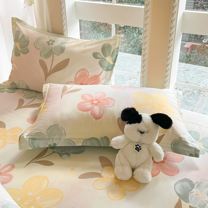 91家纺网 家纺一手货源 找家纺 莱通家纺 2025春夏新款12868印花单枕套 优朵