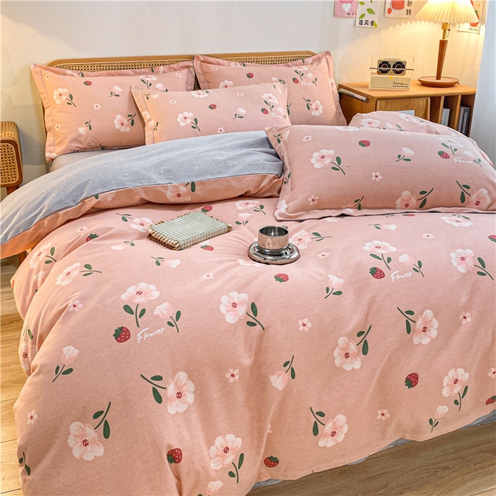 91家纺网 家纺一手货源 找家纺 （优质买家秀 热卖不断货）A类母婴级纯棉全棉磨毛四件套全棉纯棉全棉磨毛四件套百分百纯棉全棉磨毛四件套 花蜜