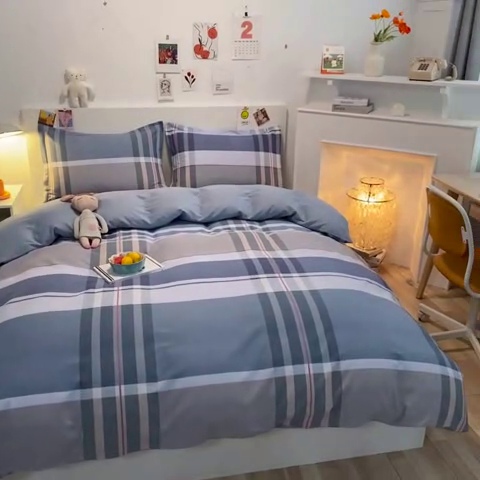 91家纺网 家纺一手货源 找家纺 （优质买家秀 热卖不断货）A类母婴级纯棉全棉磨毛四件套全棉纯棉全棉磨毛四件套百分百纯棉全棉磨毛四件套 幻想格韵