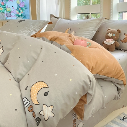 91家纺网 家纺一手货源 找家纺 （总）莱通家纺 2025春夏新款12868印花单被套（预留缩水±5公分，商家提供买家秀）