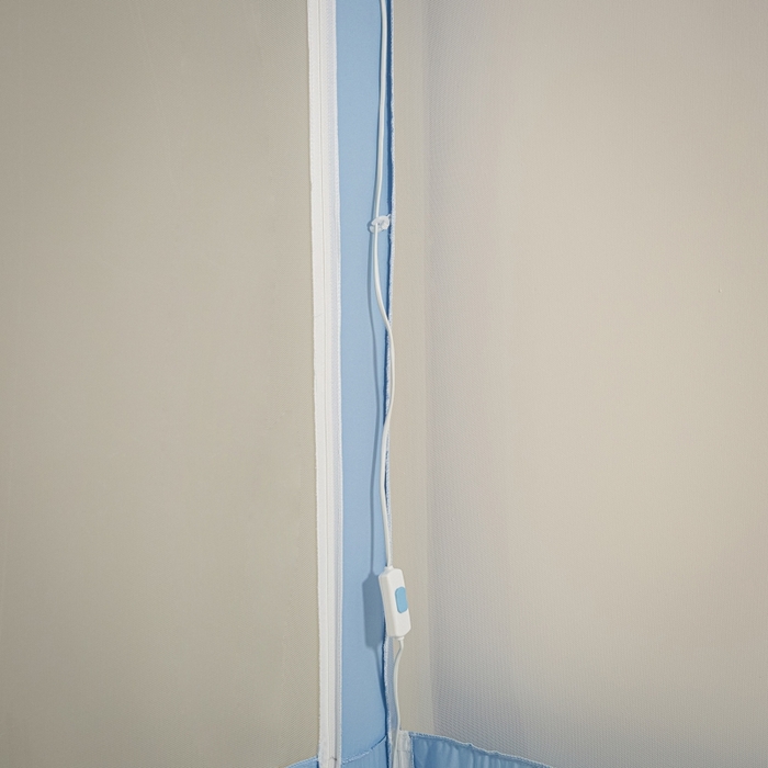 91家纺网 家纺一手货源 找家纺 2025新款A类遮光防尘顶外穿杆蚊帐 遇见天兰