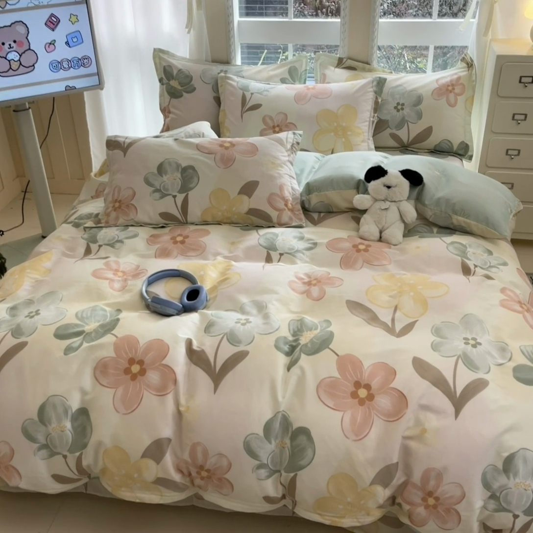 91家纺网 家纺一手货源 找家纺 （总）莱通家纺 2025春夏新款12868印花四件套