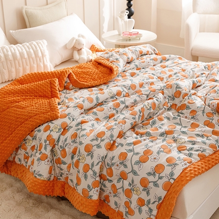 91家纺网 家纺一手货源 找家纺 悦兴家纺 2024新款安抚豆豆被豆豆毯婴儿盖毯春秋冬款加厚宝宝儿童小被子四季幼儿园-安抚豆豆被（含买家秀） 柿柿如意