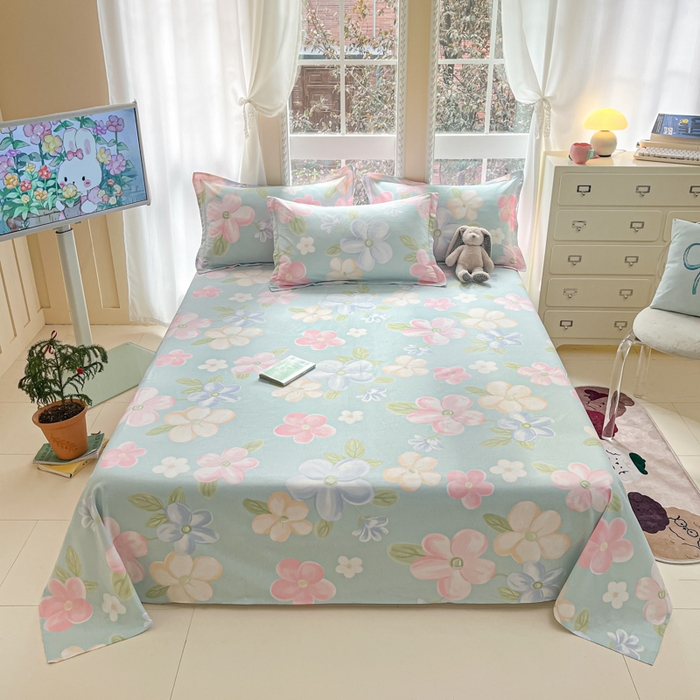 91家纺网 家纺一手货源 找家纺 莱通家纺 2025春夏新款12868印花单床单 安可