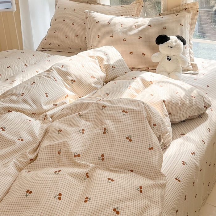 91家纺网 家纺一手货源 找家纺 莱通家纺 2025春夏新款12868印花四件套 樱姿