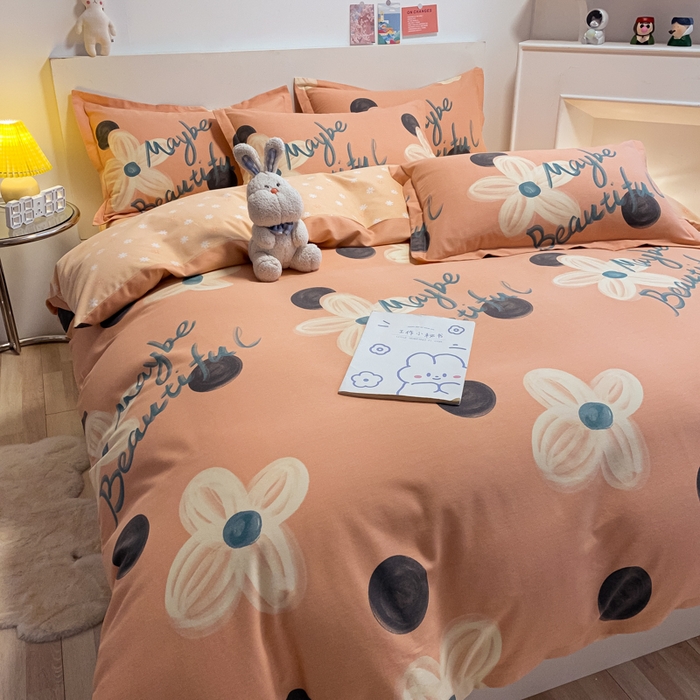 91家纺网 家纺一手货源 找家纺 （优质买家秀 热卖不断货）A类母婴级纯棉全棉磨毛四件套全棉纯棉全棉磨毛四件套百分百纯棉全棉磨毛四件套 陌上花开