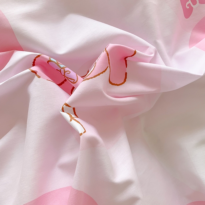 91家纺网 家纺一手货源 找家纺 玉元坊 2025新款三丽鸥系列白花边被套纯棉全棉床裙三件套四件套-美乐蒂白花边款式 圈圈美乐蒂【花边款】