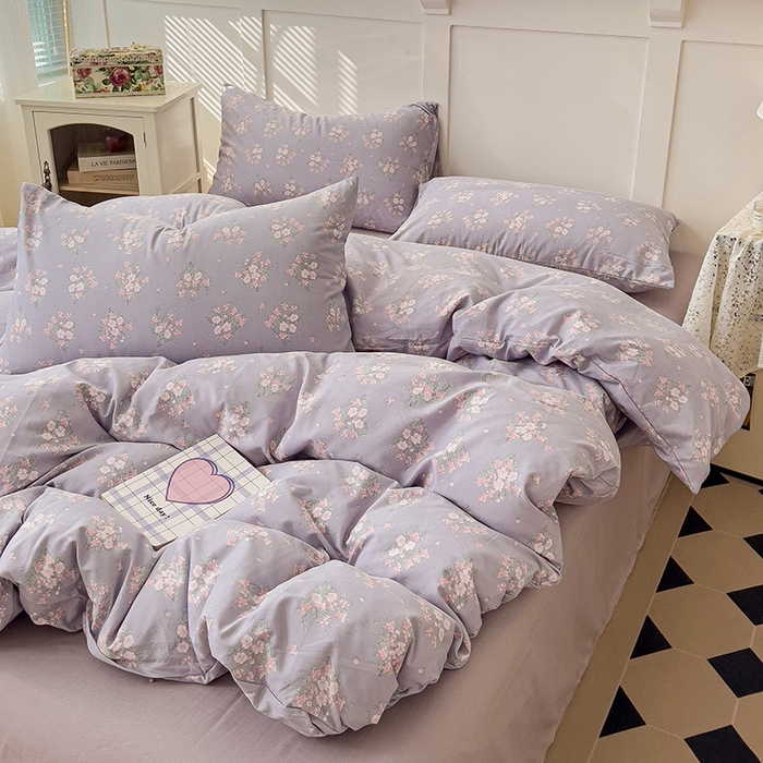 91家纺网 家纺一手货源 找家纺 金梦拉家纺 2025直播爆款全新A类加厚双层纱系列四件套（高版本） 豆蔻