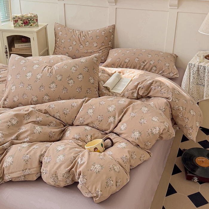 91家纺网 家纺一手货源 找家纺 金梦拉家纺 2025直播爆款全新A类加厚双层纱系列四件套（高版本） 芳华