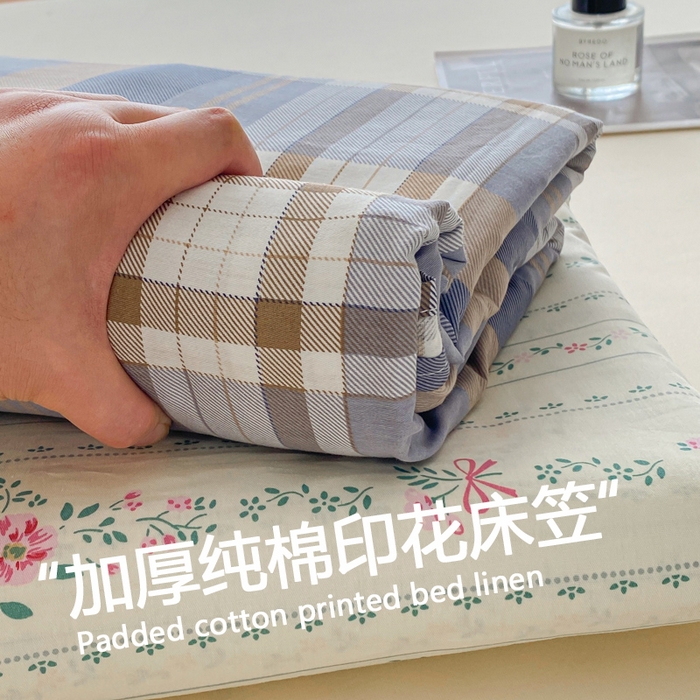 91家纺网 家纺一手货源 找家纺 （优质买家秀 热卖不断货）A类母婴级卡通花卉儿童纯棉全棉床单纯棉全棉床笠全棉纯棉床单床笠三件套-床单 展示图3